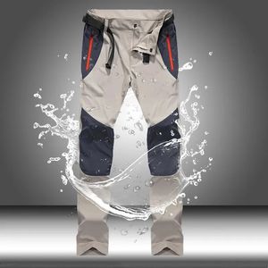 Taktik su geçirmez kargo pantolon erkekler yaz hızlı kuru uzun pantolonlar erkek açık spor trekking kamp balıkçılık pantolon boyutu m-4xl 240507