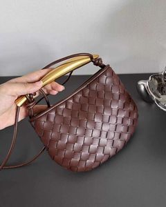 Butiker är 85% rabatt på väskan mångsidig känsla dumpling crossbody vävd en axel premium läder handhållare