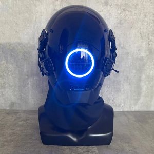 Maski Cyberpunk Mask 7 Rodzaje kolorów LED LED samuraja