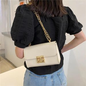 WEITHER Taschen Lock Chain Bag weiblich im Sommer 2024 Tide Fashion Web Celebrity Oblique Satchel Rand Little Single