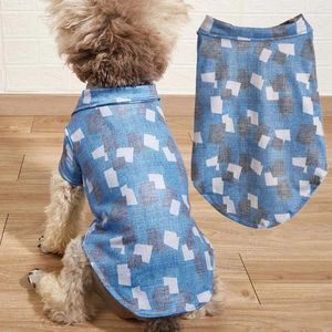 Abbigliamento per cani vestiti per animali domestici super morbidi in poliestere resistenti alla camicia estiva di appuntamenti pografia