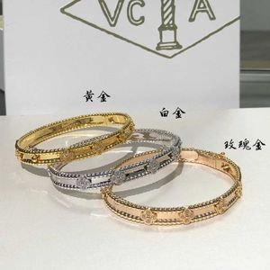 Hoch Luxus -Schmuck gestaltete Armbänder für Liebhaber Gold Enge Armband Frauen 18k Rose mit gemeinsamen vanly