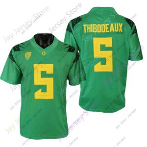 Jerseys de futebol Oregon Ducks Jersey de futebol NCAA College Kayvon Thibodeaux Green White Tamanho S-3xl Todos os jovens costurados 246z