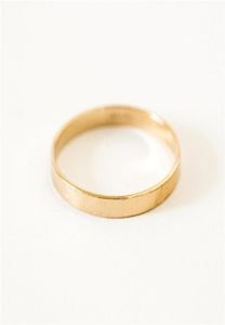 Clusterringe 14K Gold gefülltes Flachband Ring Minimalismus Schmuckknöchel Anillos Mujer Bohemian Bague Femme Anelli Aneis Ringe 220923087935