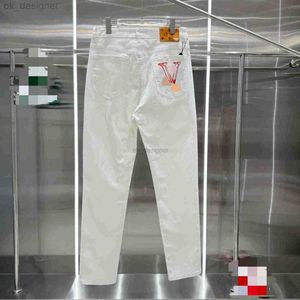 Jeans de grife de gã de espuma branca de espuma branca jeans de luxo homens casal de calças casuais de jeans casuais de rua retro calças esportivas casuais designers calças de corrida