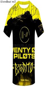 Twenty One Pilots Men 3D Tシャツの男性Harajukuトップヒップホップマン039