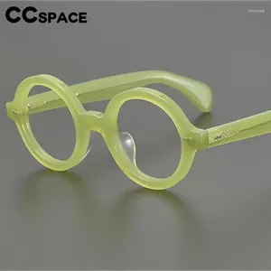 Tela di occhiali da sole 57432 Frame di occhiali acetato di grandi dimensioni uomini uomini ladies moda fantasilo vintage ottari ottici trasparenti prescrizione di rivettazioni