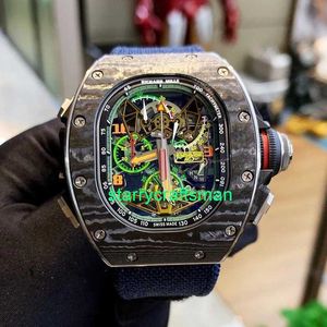 RM Luxury Watches Mechanical Watch Mills Руководство Mechanical 427x 50 -мм авиационное деловое шкаф Mens Watch NTPT Hollow RM5202 ACJ Global Limited Edition STBO