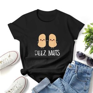 Women's T-Shirt Peanut Food Funny Kawaii Cute Meme Dz Nuts Joke Gift Print T Shirt Graphic Shirt Casual Short Slved Female T T-Shirt Y240506