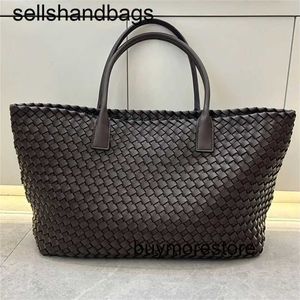 Handbag Cabat BottegVents 7A Totes Woven Weave Shopping Handbags Purse Zipper Liner Genuine Leather Basket Shoulder Bags Perforated Pockewqw1FQS
