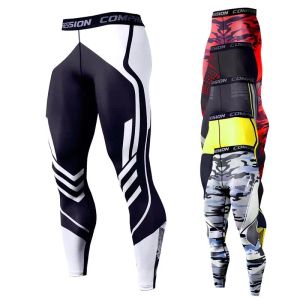 Ausrüstung Quickdrying Männer laufen Strumpfhosen Hosen Kompressionsdruck Basketball Training Leggings Elastic Gym Clothing Männer trainieren Sportbekleidung