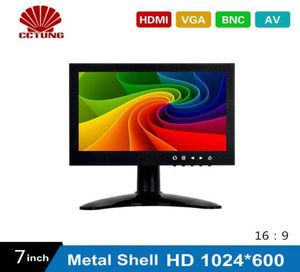 PC Multimedya Monitörü Ekran mikroskobu vb. İçin Metal Kabuk VGA AV BNC Konektörü ile 7 inç HD CCTV TFT LED ekran 6626884