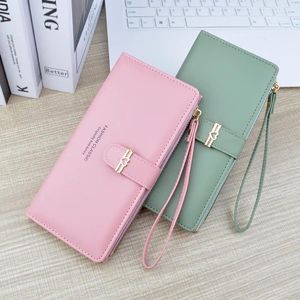 Wallets Purse Women's Long Clutch Bag Multi-card Thin Wallet Zipper Buckle Fashion Simple Soft