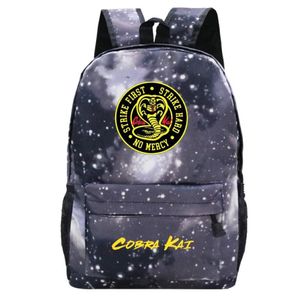 Backpack Cobra Kai Schule Teen Jungen Mädchen Taschen Rucksäcke Student Fashion Kids Back Pack Nylon Schoolbag 24o