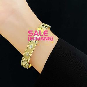 Original 1to1 Van C-A-Armband 2024 New Lucky Clover Solid Kaleidoscope Fashion Gold Store derselbe Style MP9V