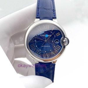 Cartre Luxury Top Designer Automatic Watches 42mm Blue Balloon Automatic Mechanical Watch Mens with Original Box