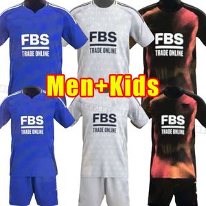 Leicester 24 25 Maglie da calcio 2024 2025 Città Vardy Maddison Tielemans Ndidi Men Kids Kits Socks Set completo Set Football Shirt Fan Versione Lookman Daka Child