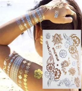 500 Stil Vücut Sanat Zinciri Altın Dövme Geçici Dövme Tatoo Flash Tats Dövme Metalik Dövme Takı Transfer Dövmeleri Geçici 9521749