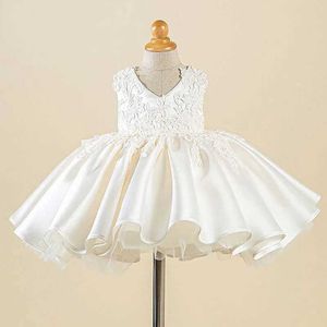 Christening dresses Da Gong Childrens Princess Evening Dress Fashion Lace Design Wedding Birthday Baptist Party Eid Girl Q240507