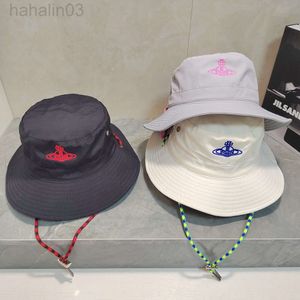 Desginer Viviennes Westwood同じスタイルインターネットセレブリティ皇后Dowager XIS Fisherman HATクイック乾燥登山と釣り帽子女性春と夏S