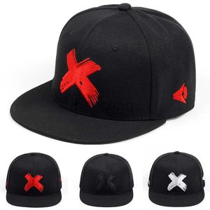 Edlo Ball Caps Nowe czapki dla dorosłych Snapback Męskie Hip Hop Baseball Cap 3D Haft Flat Peak Caps Mężczyźni Dam Kobiet Zespół Rock Hiphop Hat Kobieta Kość D240507