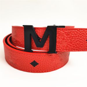 4.0cm wide designer belts for mens women belt ceinture luxe colored leather belt covered with logo print body classic letter M buckle summer shorts corset waist