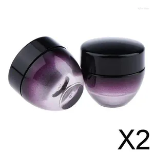 Pędzle do makijażu 2x 2x Glass Cosmetic Box Jar Pot Plażet 15G 15G