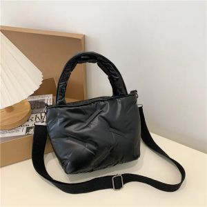 Fashion Down Cotton Top-handle Bags Soft Nylon Handbags Designer Crossbody Bags For Women Small Casual Tote Shoulder Bag