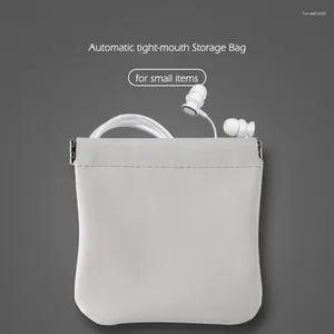 Bolsas de armazenamento Mini Bolsa de Bolsa de Organizador Eletrônico para AirPods Cabo de ouvido Cabo USB Manga Proteção Caixa de moeda de bolso