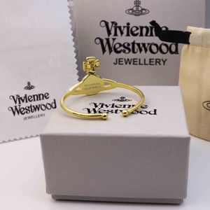 Designer Westwood New Saturn Bracelet Womens French End High Full Diamond Edition Hicraft Quality