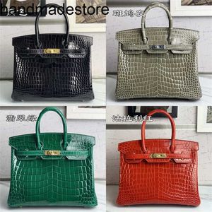 End High Handbag Platinum Crocodile Pi Nile Crocodile 25 30 35 Bags Women's Bag Handmade Genuine Leather