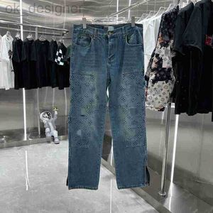 Designer män jeans denim byxor mens jeans svarta byxor avancerad kvalitet rak design retro streetwear casual tröja designers joggar jeansbiker trucke