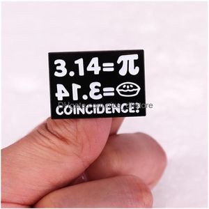 Pins Broschen Cartoon Mathematik Emaille Pin Mathematik Pi Brosche Revers Shirt Bag Kragen Dekoration Schmuck Spaßwissenschaftliche Student Geschenke für otvrw