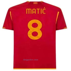 Camicie da calcio a secco da pista da uomo con le camicie del giocatore Aouar Lukaku Maglia Pellegrini Belotti Smalling Abraham Totti Shirt da calcio Romes Mancini Men