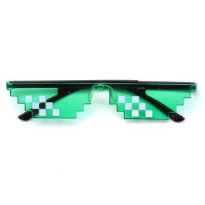 Güneş gözlükleri güneş gözlüğü yeni güneş gözlüğü tipi güneş gözlüğü pikselli erkek marka parti gözlükleri kadınlar için mozaik retro glasses