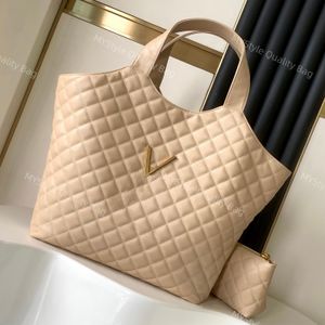 Icare Maxi Einkaufstasche Designer -Tasche Frauen Einkaufstasche Einkaufstasche Strandbeutel Mode Faden Squilt Quilt und Nähen Frauen große y Loge Schulter Totes 38 cm