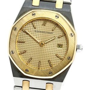 Designer Audemar Pigue Watch Royal Oak APF Factory Royal Oak Date Gold Dial Quartz Watch MENS WATCH_ SINDEN