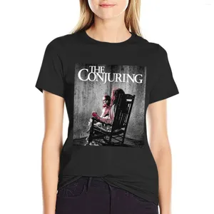 Kvinnors polos The Conjuring T-shirt Sommarkläder söta toppar roliga t-skjortor för kvinnor löst passform