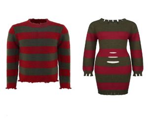 كابوس في Elm Street Munker Freddy Krueger Cosplay فستان أعلى قميص أزياء الهالوين 2745146