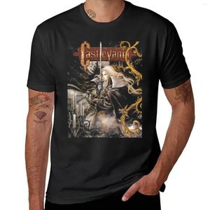 Polos da uomo Castlevania - Symphony of the Night T -shirt per un ragazzo Astetico Abbigliamento Blanks grandi e alti camicie uomini