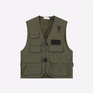 Men's Vests Designer Waistcoat Outdoor Sportswear Multi-pockets Sleeveless Jacket Coat Casual Streetwear Tactical Thin Mesh Vest H 297B