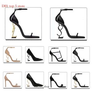 YSLHEELS SLINGBACK DESIGNER HEILS HIGH HEELS LEATHER LEATHER GOLD TONE TRIPLE BLACK NUEDE RED RED RED SANDALS PARTY WEDDING OFFICE HEELS 1489