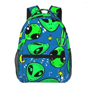 Zaino da uomo donna alieno space pattern borse per il maschio femminile 2024 bookpack studentessa di moda