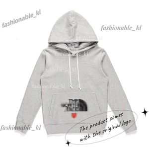 Designer di alta qualità con cappuccio maschile di lusso di lusso Com Des Des Garcons Play Black Sweatshirt CDG Red Heart Play Codg Cdg Coding CDG Play Shirt 401