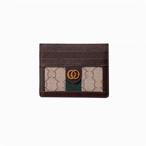 5A Luxus Designer -Kartenhalter Origina G Hochwertige echte Leder Frauen Männer Geldbörsen Kreditmünze Mini Brieftasche 252n