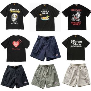 メンズデザイナーシャツ特大のTシャツ女性デザイナーのためのショートパンツヒューマンメンズメンズシャツヒューマネイド衣服メンズショーツTシャツグラフィックティーメンズトップレディースティー