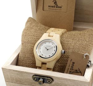 Bobo Bird O10 Ivory Case Body Women Bamboo Wooden Watches Quartz Movemen