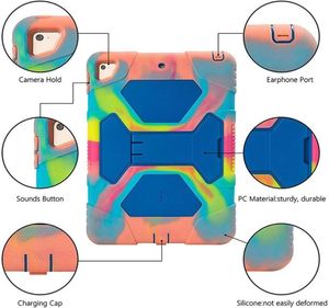 Case di tablet Protezione completa del corpo Coperchio di silicone morbido di alta qualità con staffa regolabile Adatto per Pad 5 6a generazione 222A5100541