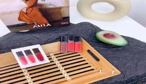 2021makeup Soft Matte Lip Cream 3pcs Set Set Edition Edition Holiday Gloss No Fading Velvet170p8716663