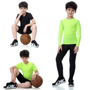 Equipment Sports Clothes Boys Gym Compression Tights Kids Base Layer Breathable Kids Training Suits Quick Dry Sport Children Under Pants